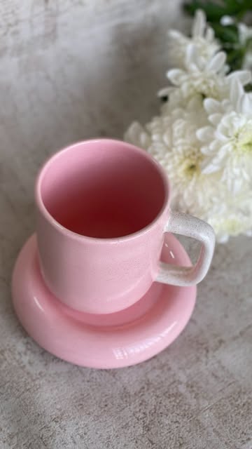 ست دستساز ماگ و زیر ماگی بابِل