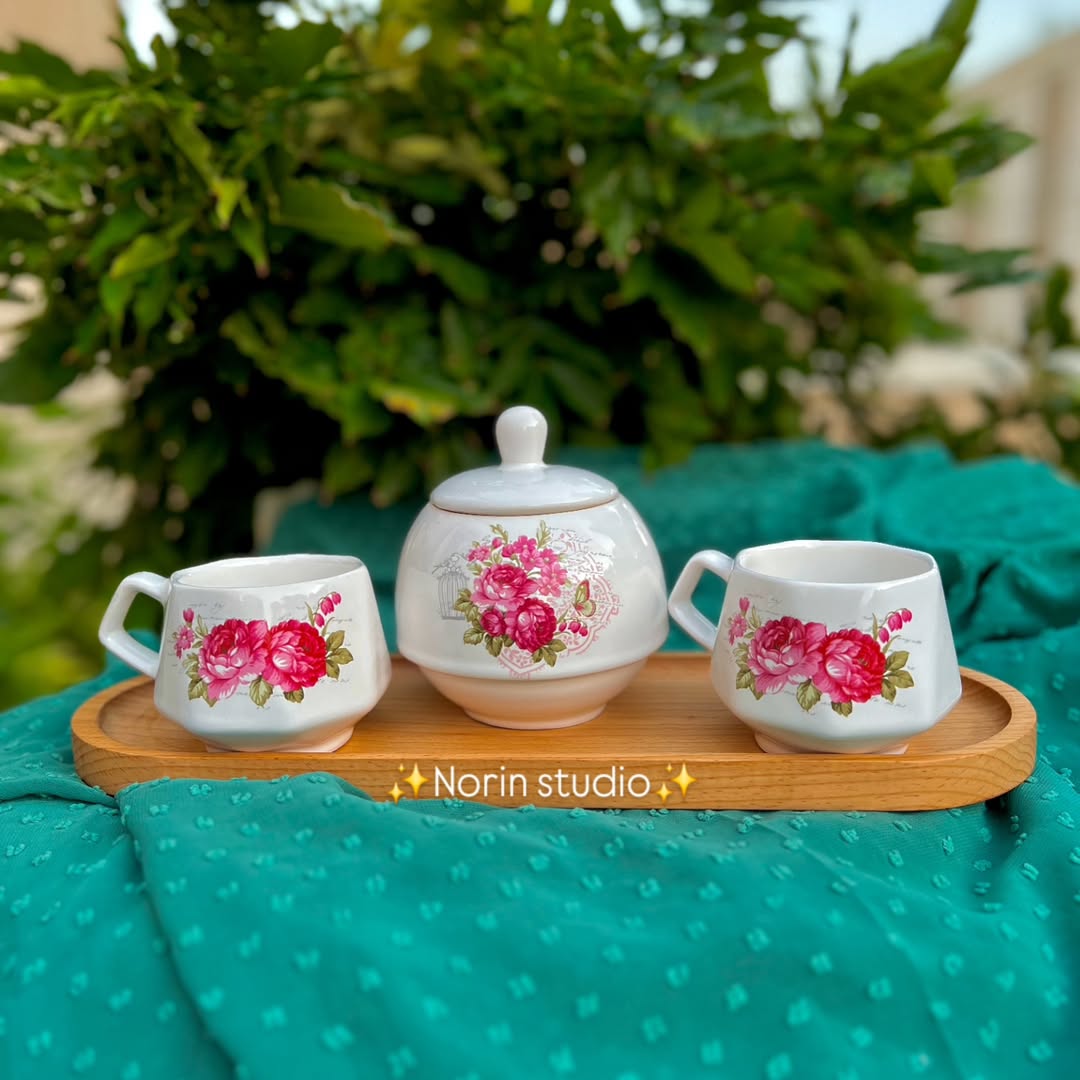 ست چای خوری دو نفره طرح الیزه